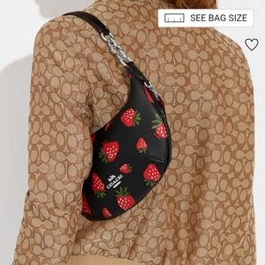 Coach Payton Hobo leather strawberry shoulder bag (like new!)